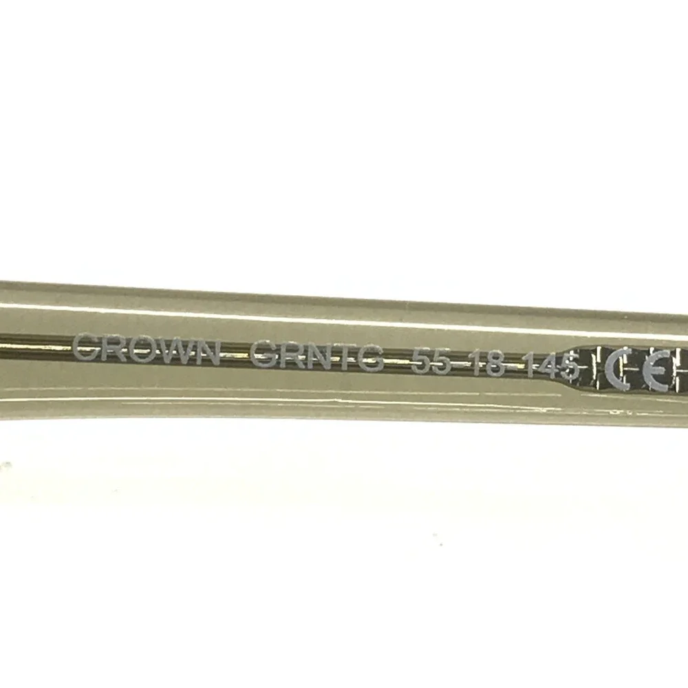 BKLYN Eyeglasses Frames CROWN GRNTG Green Brown Striped Cat Eye 55-18-145